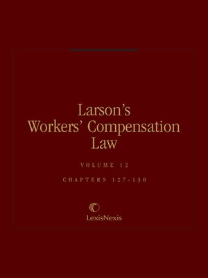 cover image of Larson's Workers' Compensation Law